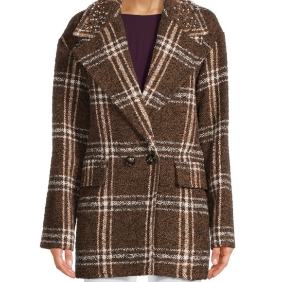 Calabria plaid boulce jacket, Made in Italy - Picture 1 of 4